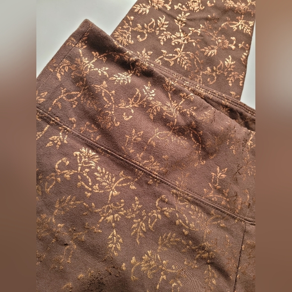 Soft Surroundings Women's Stretch Cotton High Rise Legging Ankle Coffee Bean XL - Picture 11 of 13